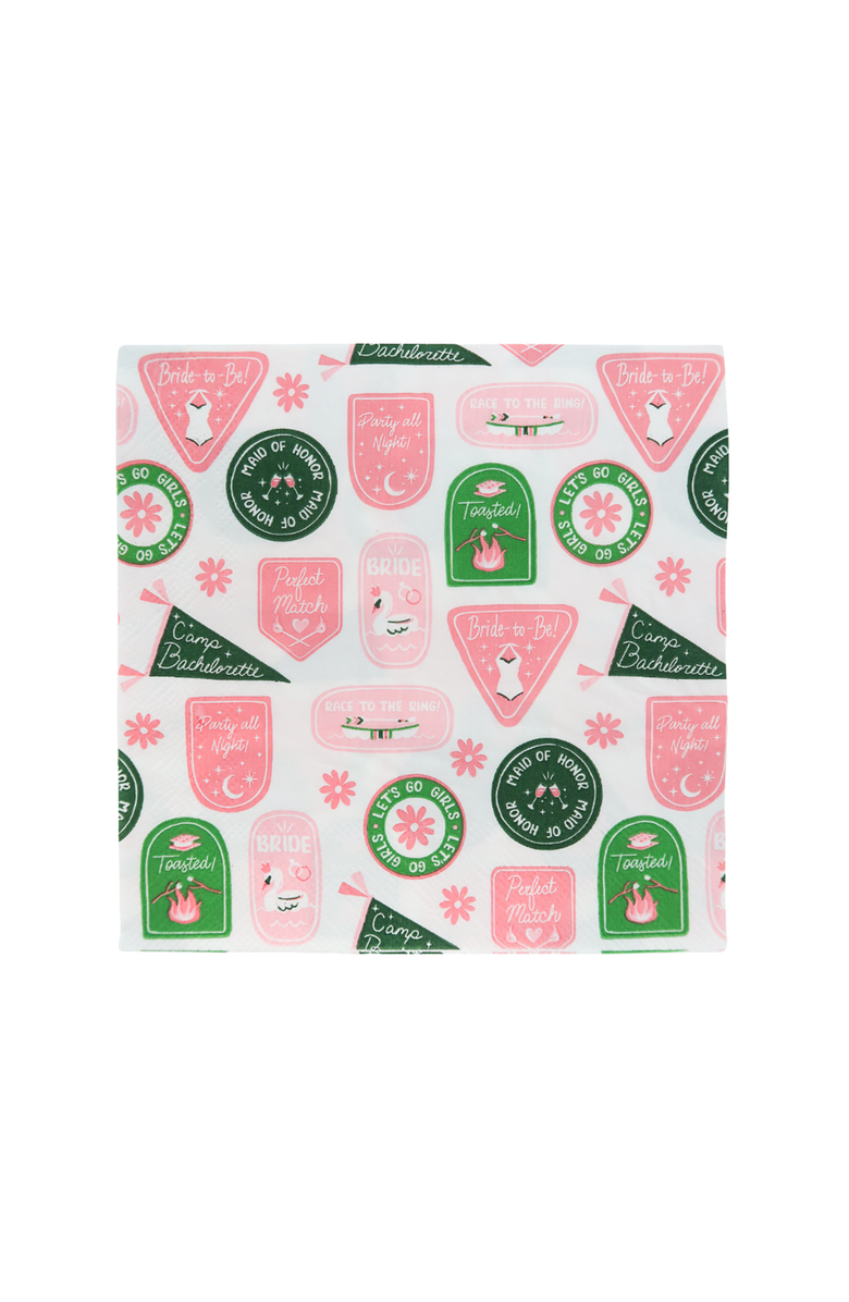 Jollity & Co. Camp Bachelorette Large Napkins, Main, color, Assorted Pre-Pack