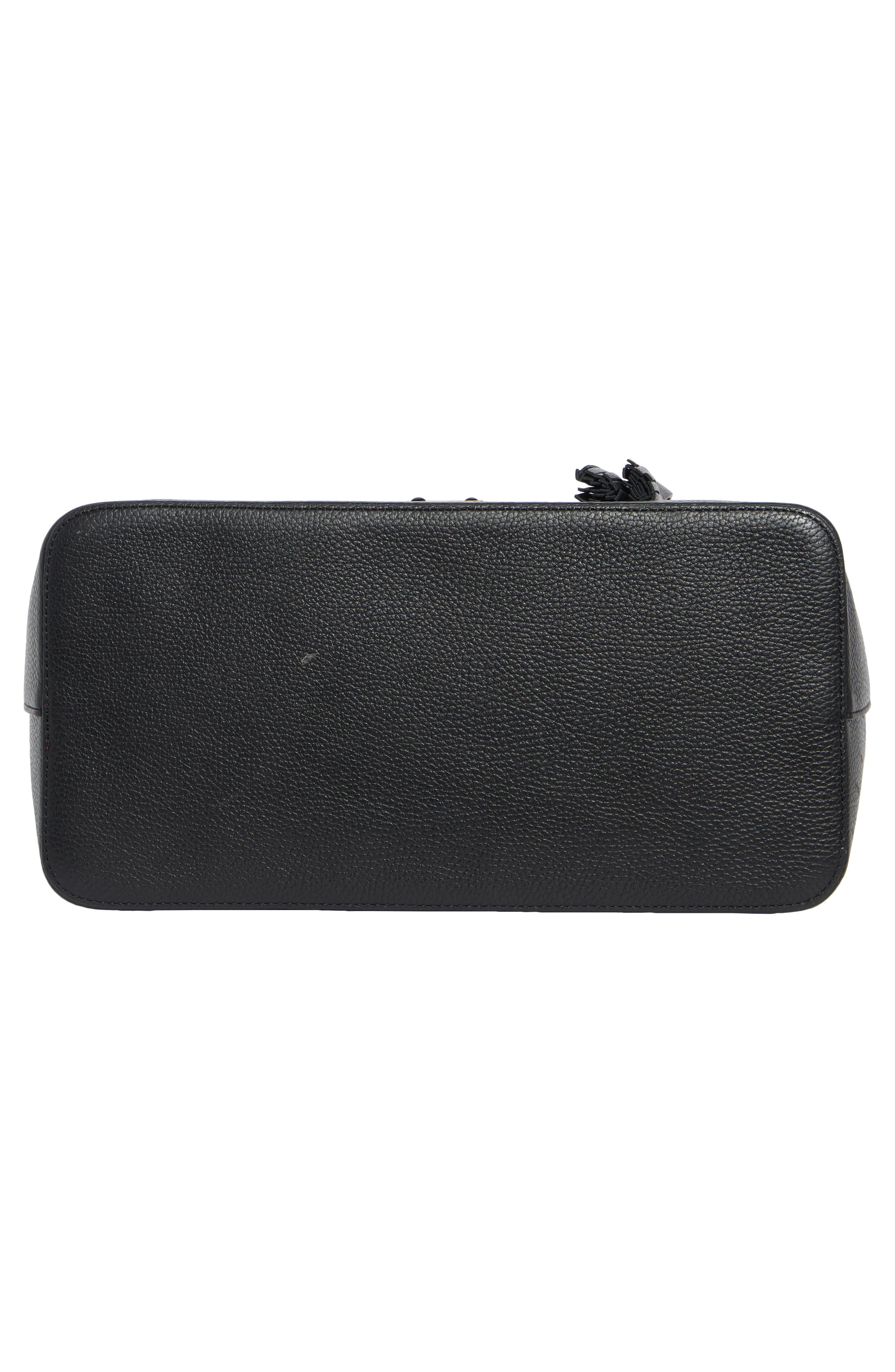 VALENTINO BY MARIO VALENTINO Soho Medallion Leather Tote, Alternate, color, Black