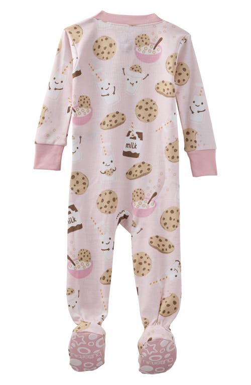 Butterblu Cruz One-piece Organic Cotton Footie Pajamas In Pink