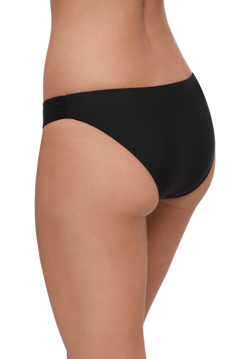 Steve Madden Hipster Bikini Bottoms, Alternate, color, Raven Black