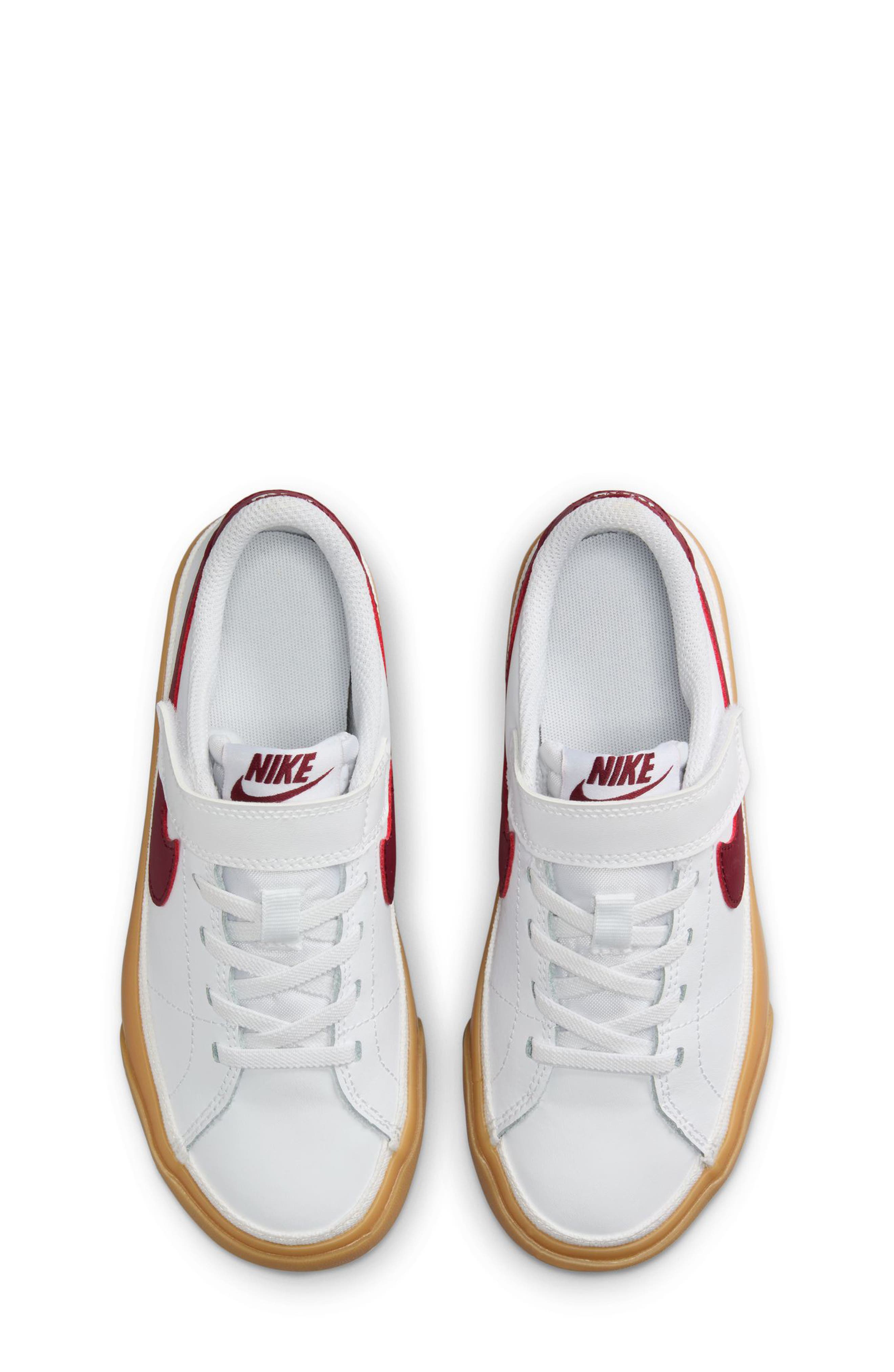 Kids' Court Legacy Sneaker, Alternate, color, WHITE/ TEAM RED/ YELLOW