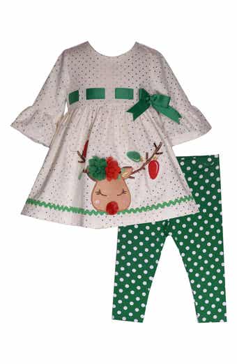 Bonnie Jean Kids' Reindeer Tunic & Leggings Set