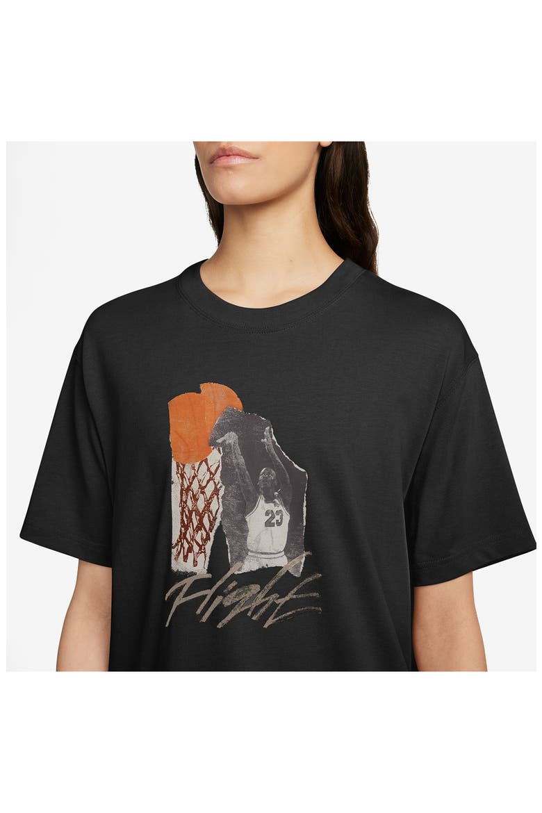 Collage Girlfriend Oversize T-Shirt, Alternate, color, BLACK/ LEGEND MEDIUM BROWN