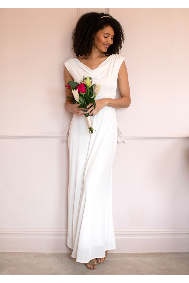 Cruise Cowl Neck Maxi Dress, Alternate, color, Ivory