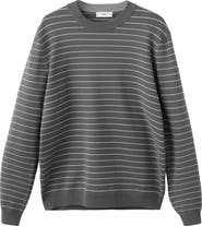 MANGO Comfort Stretch Stripe Jersey Sweater