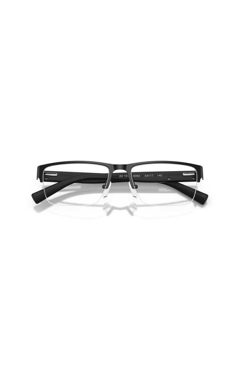 Armani Exchange 54mm Rectangle optical glasses, Alternate, color, Black