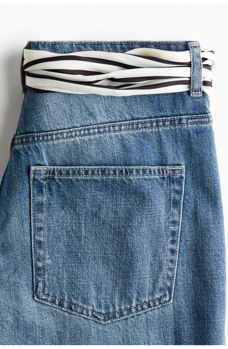 H&M Straight Regular Waist Jeans, Alternate, color, Denim Blue