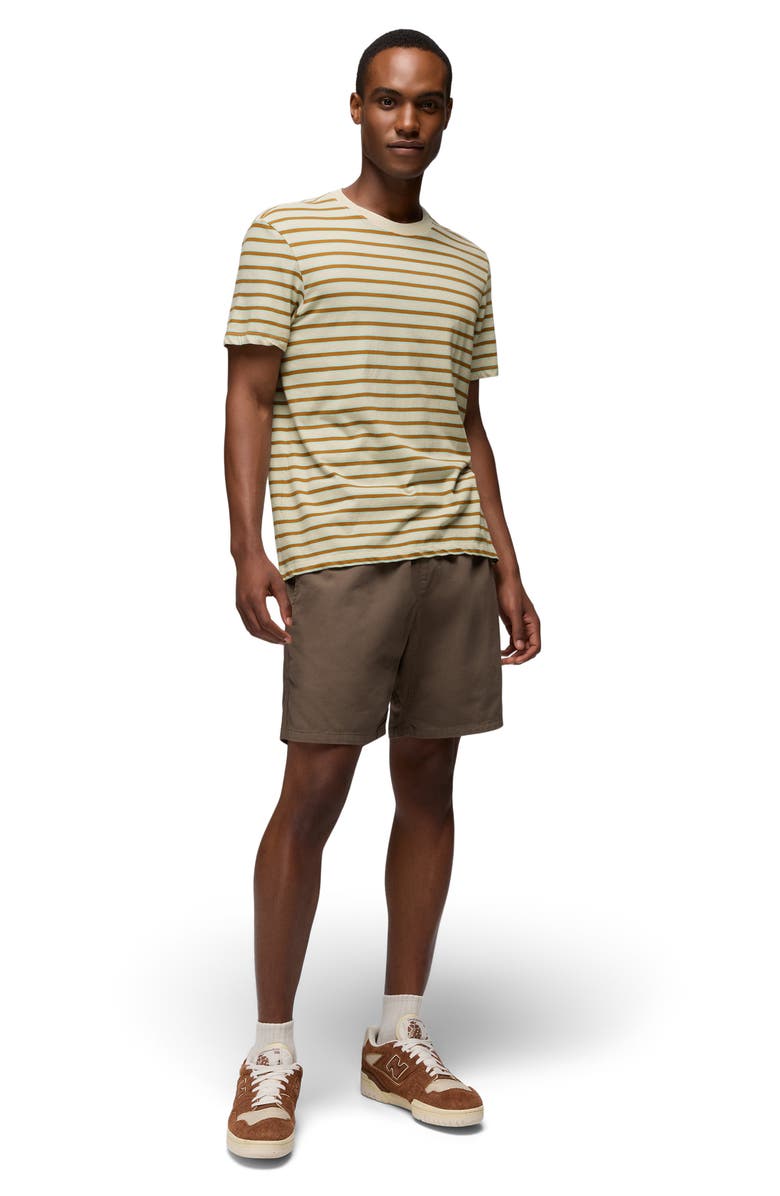 prAna Everyday Short Sleeve Regenerative Organic Cotton T-Shirt, Alternate, color, Beach Pebble Stripe