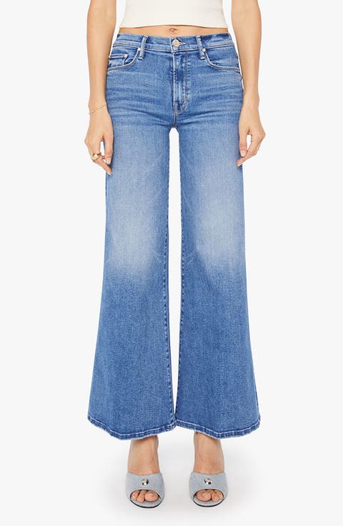 The Twister Skimp High Waist Flare Wide Leg Jeans (Swing and a Miss)