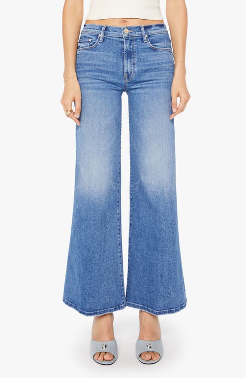 Mother The Twister Skimp High Waist Flare Wide Leg Jeans In Blue
