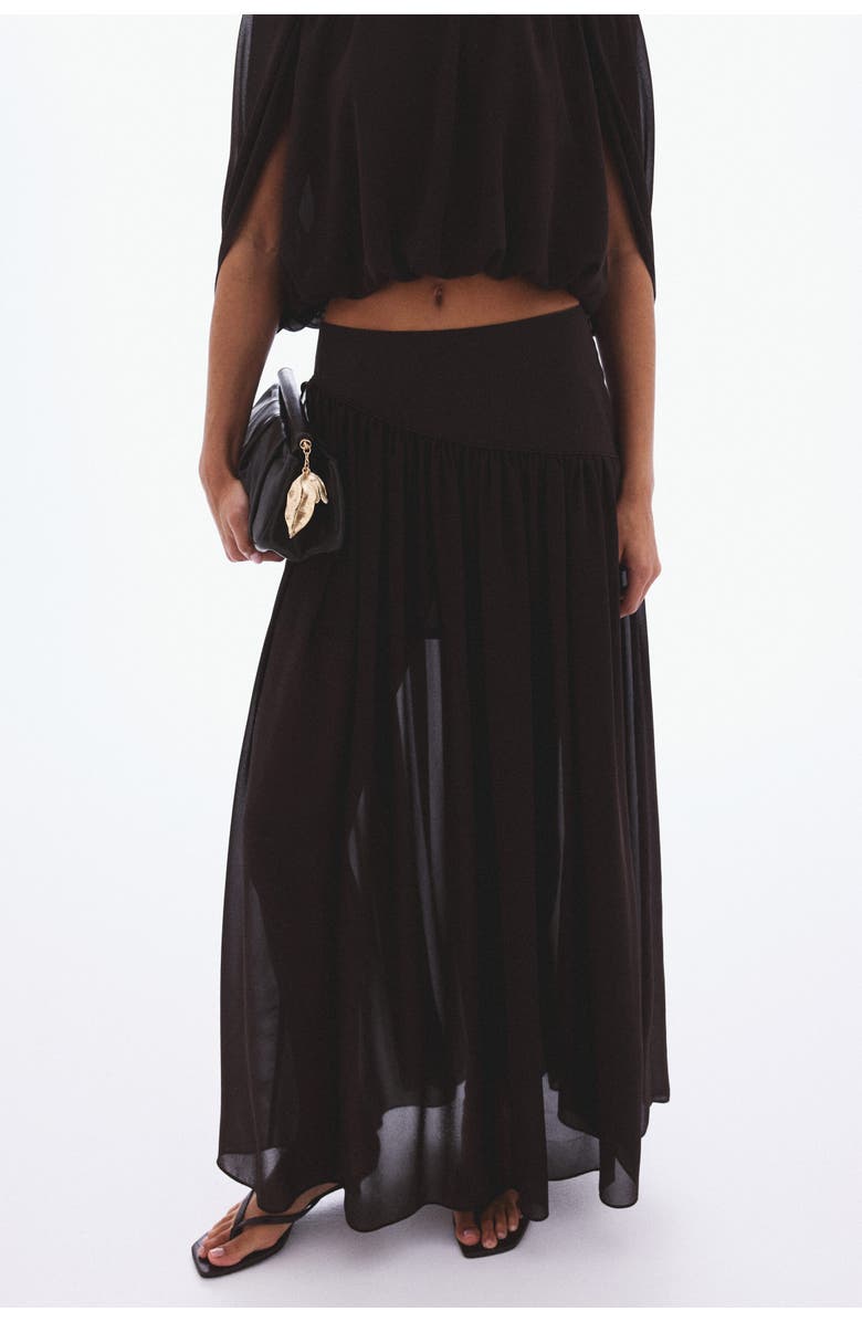 H&M Chiffon Maxi Skirt, Alternate, color, 