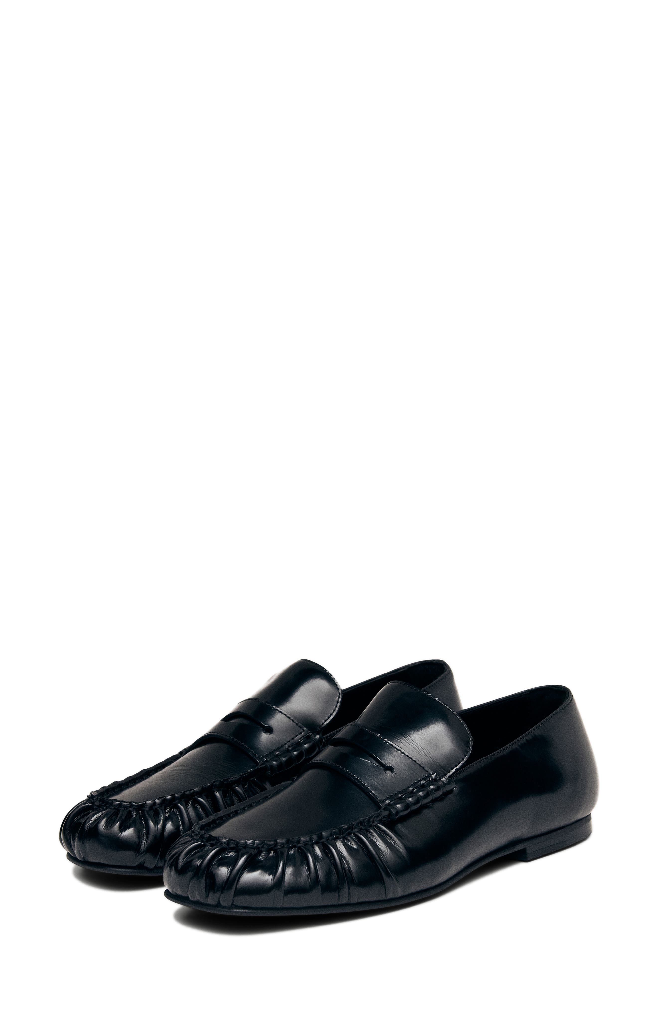 ALOHAS Aven Penny Loafer, Main, color, Black