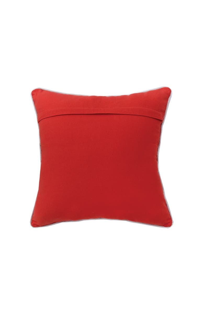 C&F Home Merry Christmas Santa Printed and Embroidered Throw Pillow, 18" x 18", Alternate, color, Red