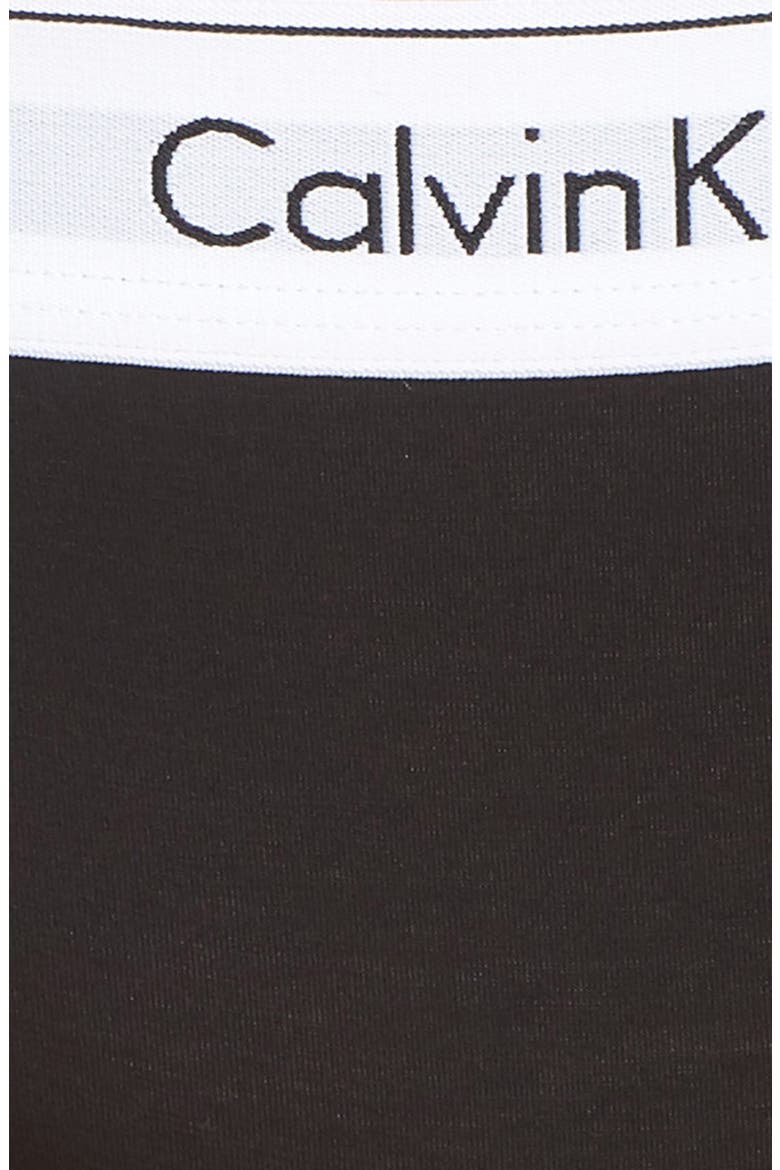 Modern Cotton Blend Hipster Briefs, Alternate, color, BLACK