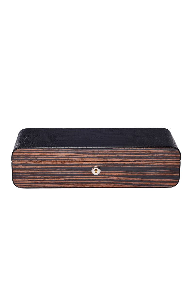 MAYFAIR FIVE WATCH BOX, Alternate, color, Brown