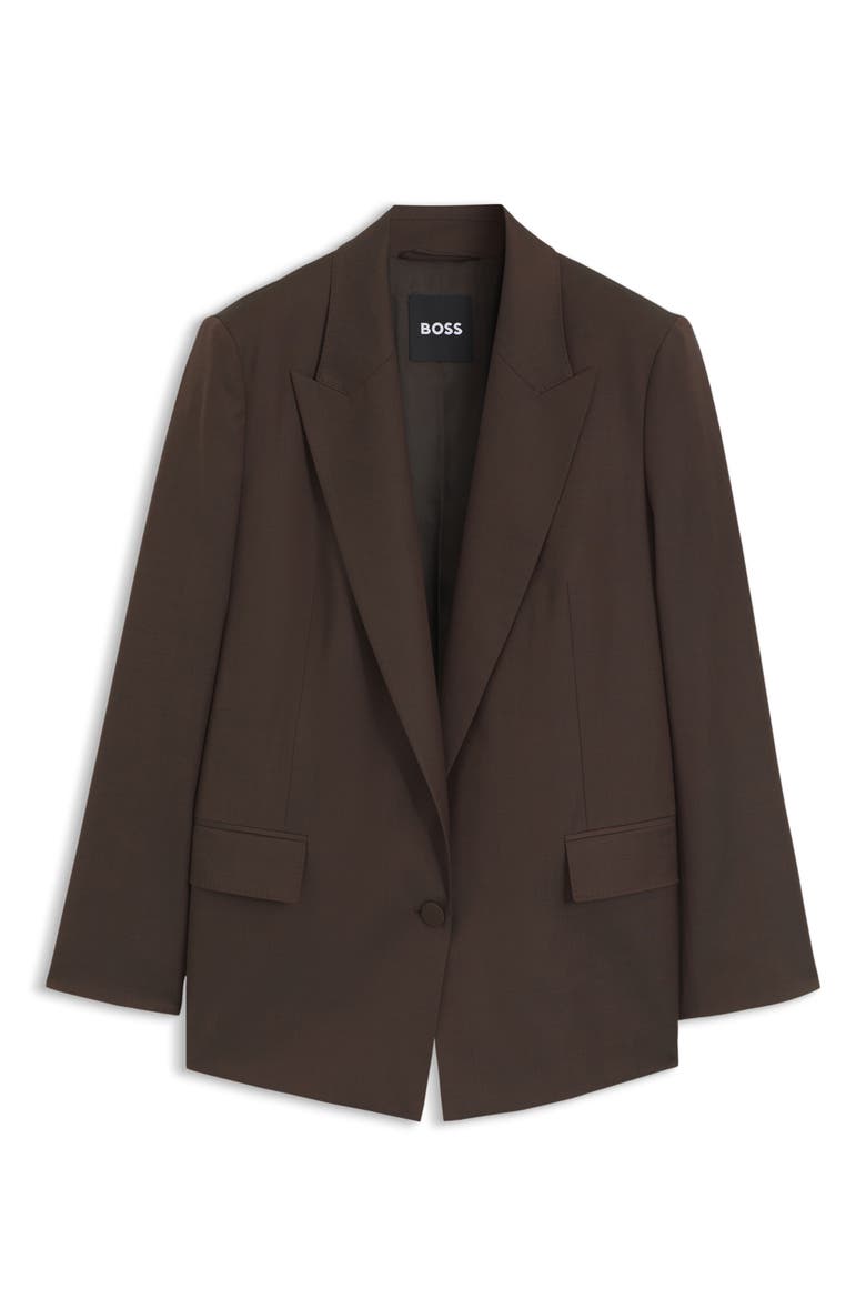 Jemmala Virgin Wool Blazer, Alternate, color, MOLE SHINE