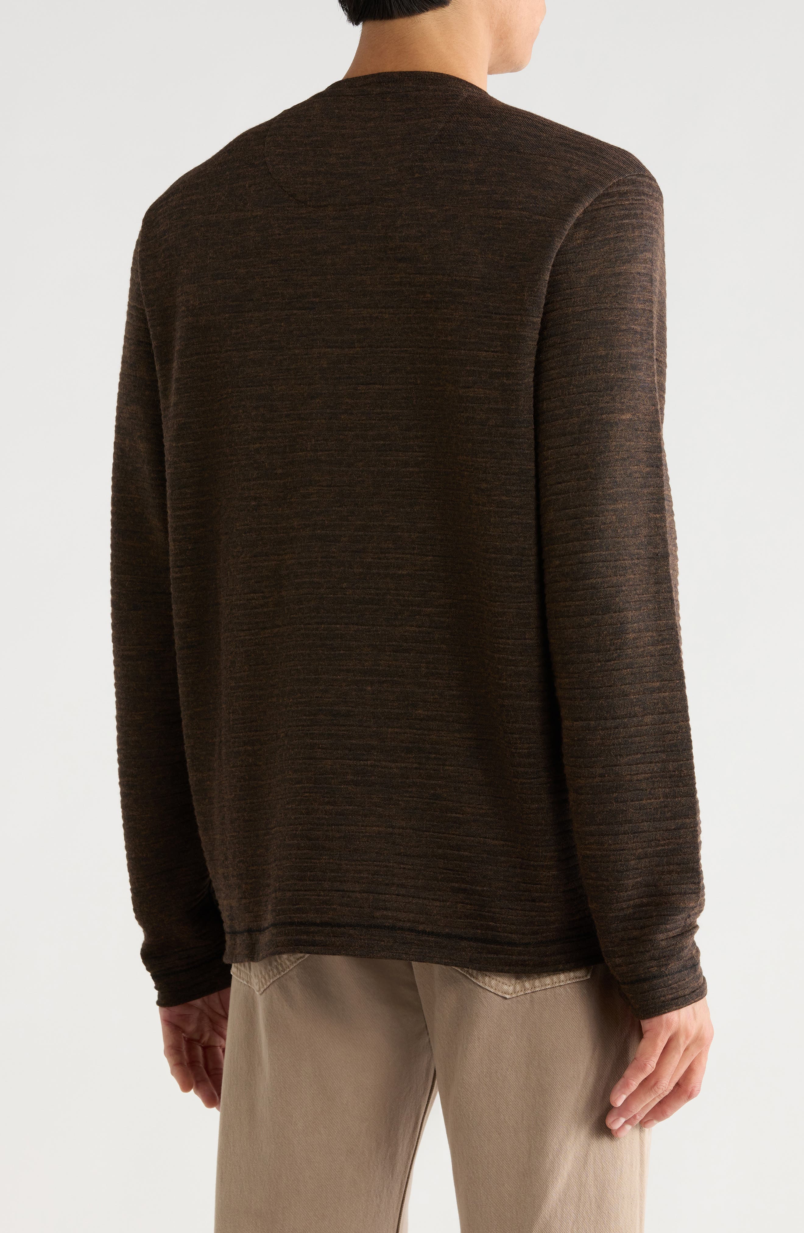 Crinkle Heathered Sweater - image 2