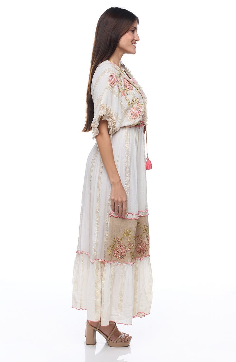 RANEES Embellished Cotton Cover-Up Maxi Dress, Alternate, color, 