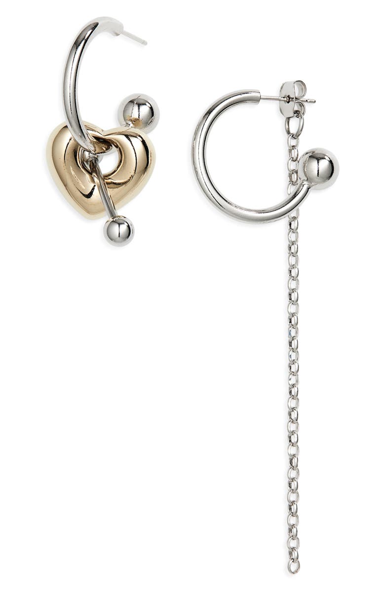 Justine Clenquet Liu Mismatched Hoop Earrings, Main, color, 