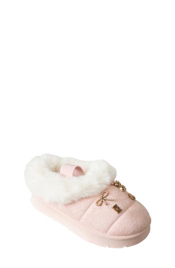 Bebe Kids' Cozy Boot Slipper In Blush