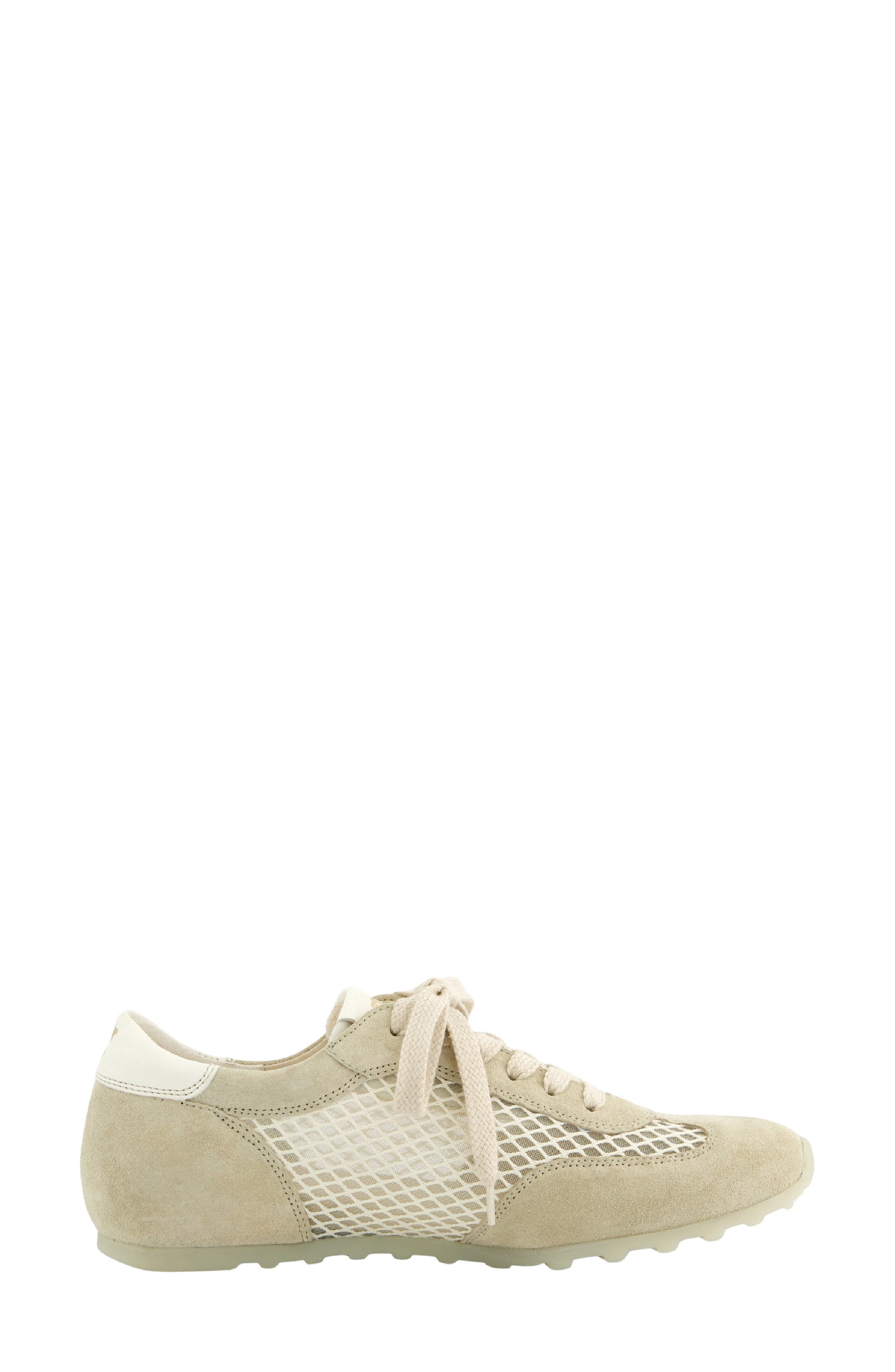 Paul Green Dario Mesh Cutout Sneaker, Alternate, color, Biscuit Cream Mesh Combo