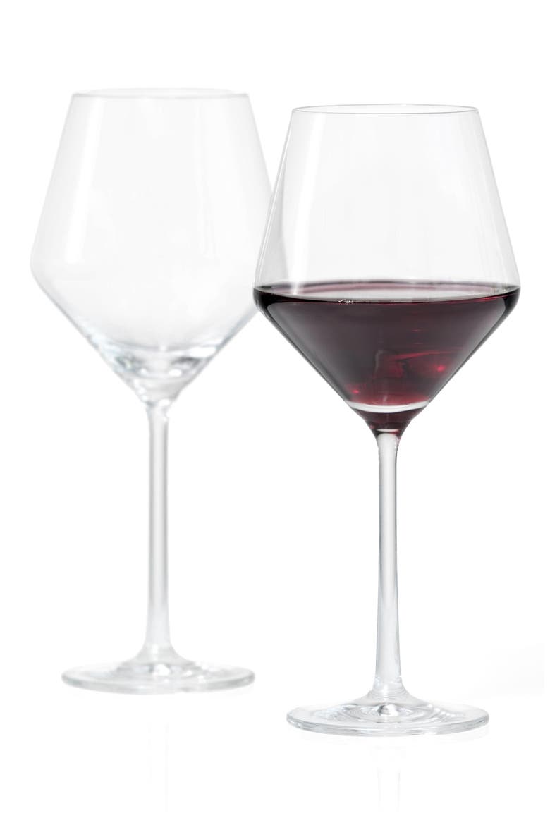 Pure Beaujolais Set of 6 Wine Glasses, Alternate, color, CLEAR