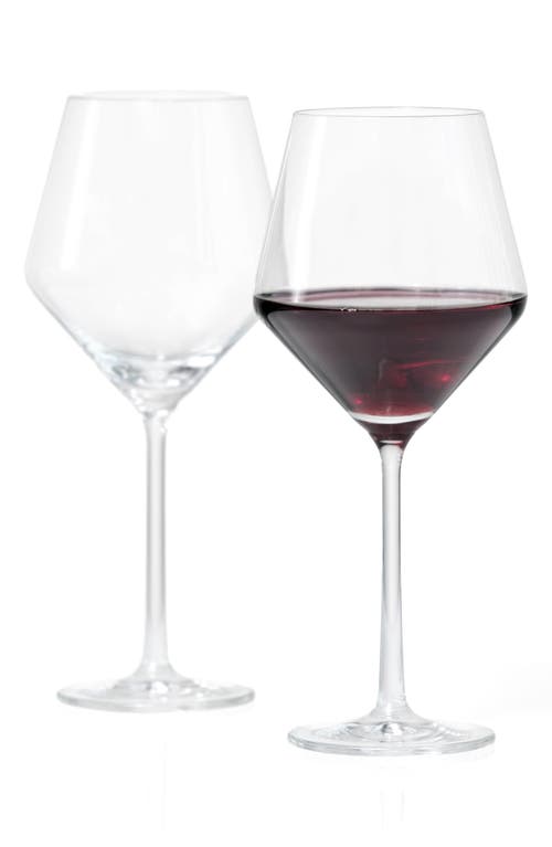 Schott Zwiesel Pure Beaujolais Set Of 6 Wine Glasses In Clear