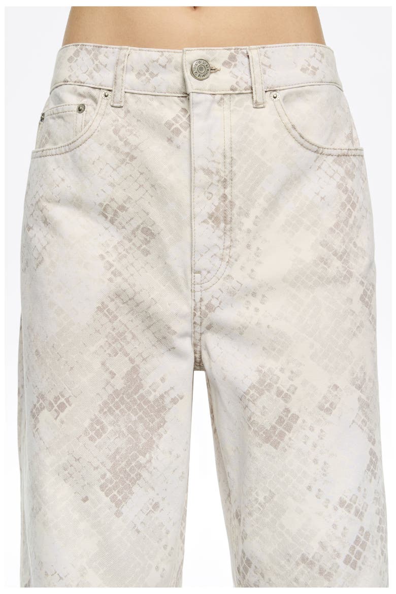 Barrel - Snake Denim Jeans, Alternate, color, SNAKE TAUPE