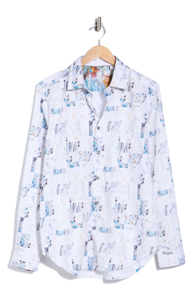 Lismore Long Sleeve Woven Shirt, Main, color, WHITE