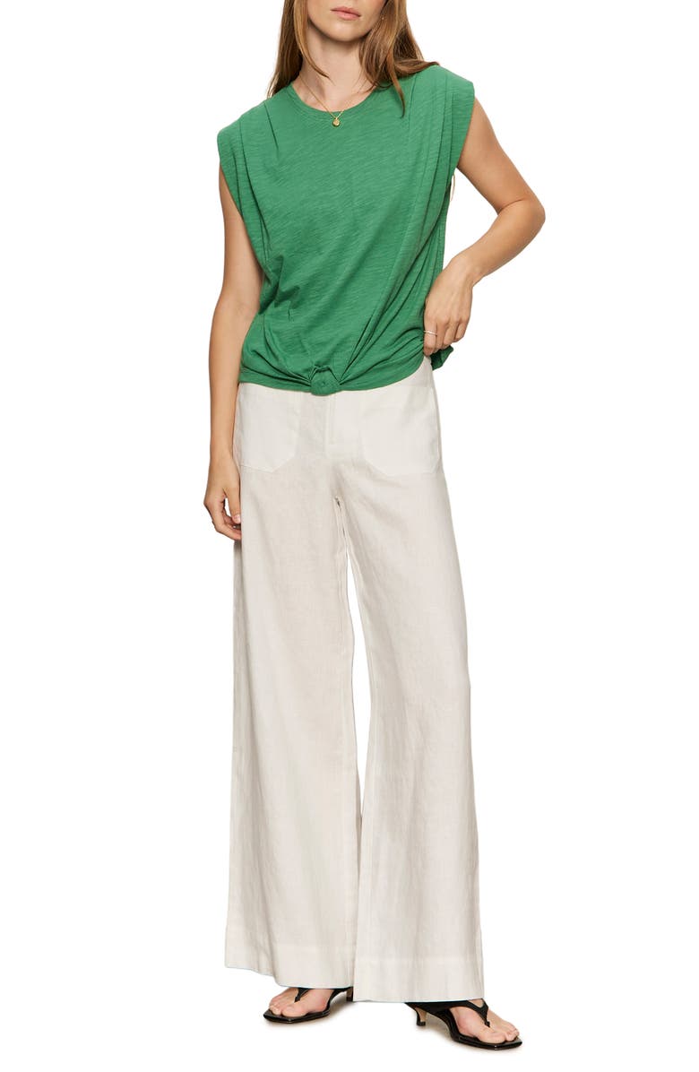 Sanctuary Knotted Muscle Tee, Alternate, color, Green Juice