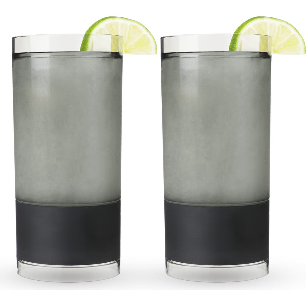 Host Highball Freeze Cooling Cup Set Of 2 In Tinted Gray