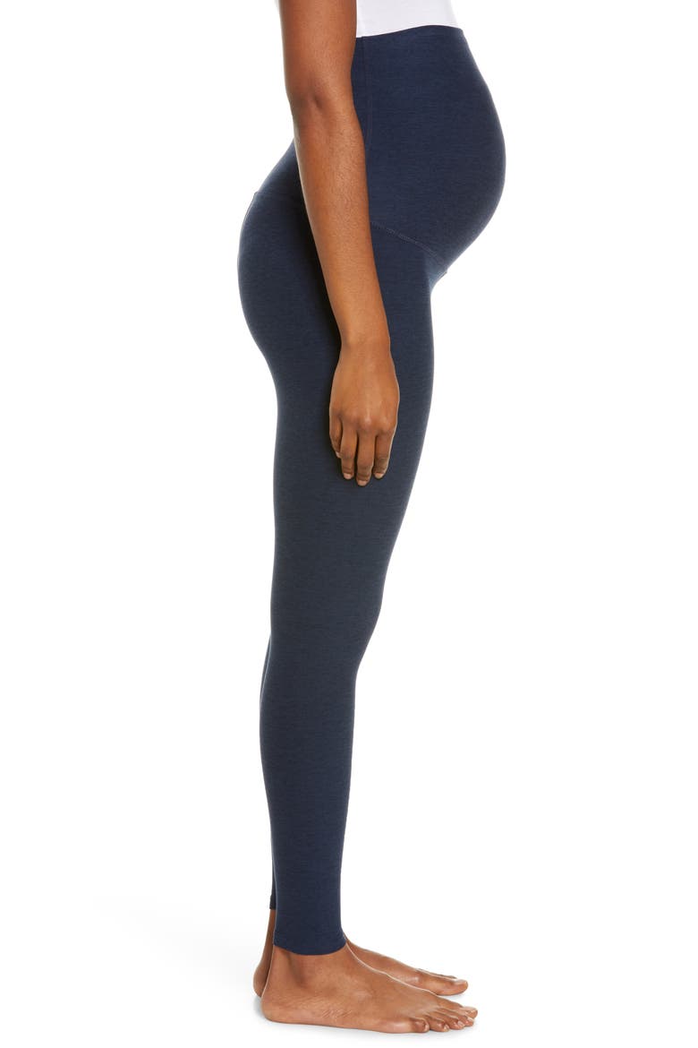 Empire Waist Maternity Leggings, Alternate, color, NOCTURNAL NAVY
