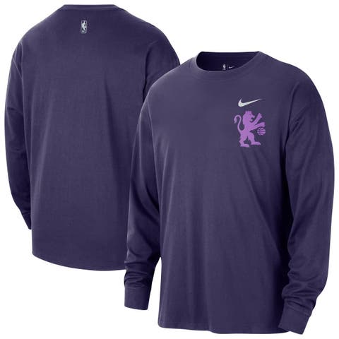 Men's Nike  Purple Sacramento Kings 2025/26 City Edition Remix Essential Logo Long Sleeve T-Shirt
