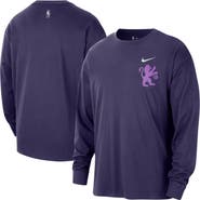 Nike Men's Nike  Purple Sacramento Kings 2025/26 City Edition Remix Essential Logo Long Sleeve T-Shirt