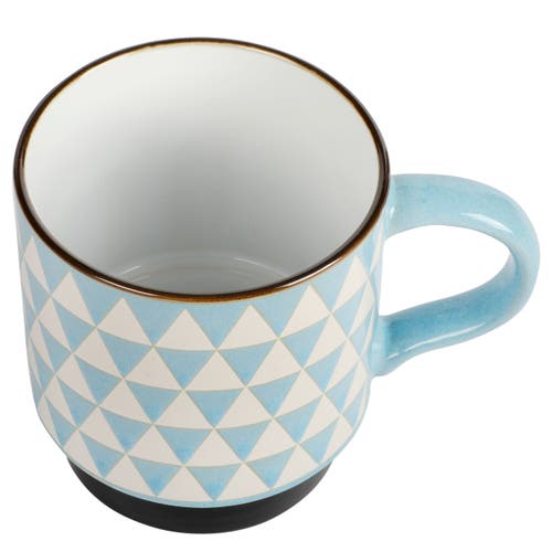 Mr Coffee Mr. Coffee Prime Valley 4 Piece 15 Ounce Stackable Coffee Mug Set In Blue