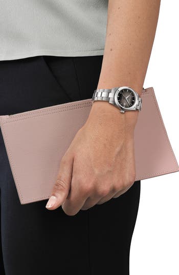 T-My Diamond Automatic Bracelet Watch & Leather Strap Gift Set, 29.3mm