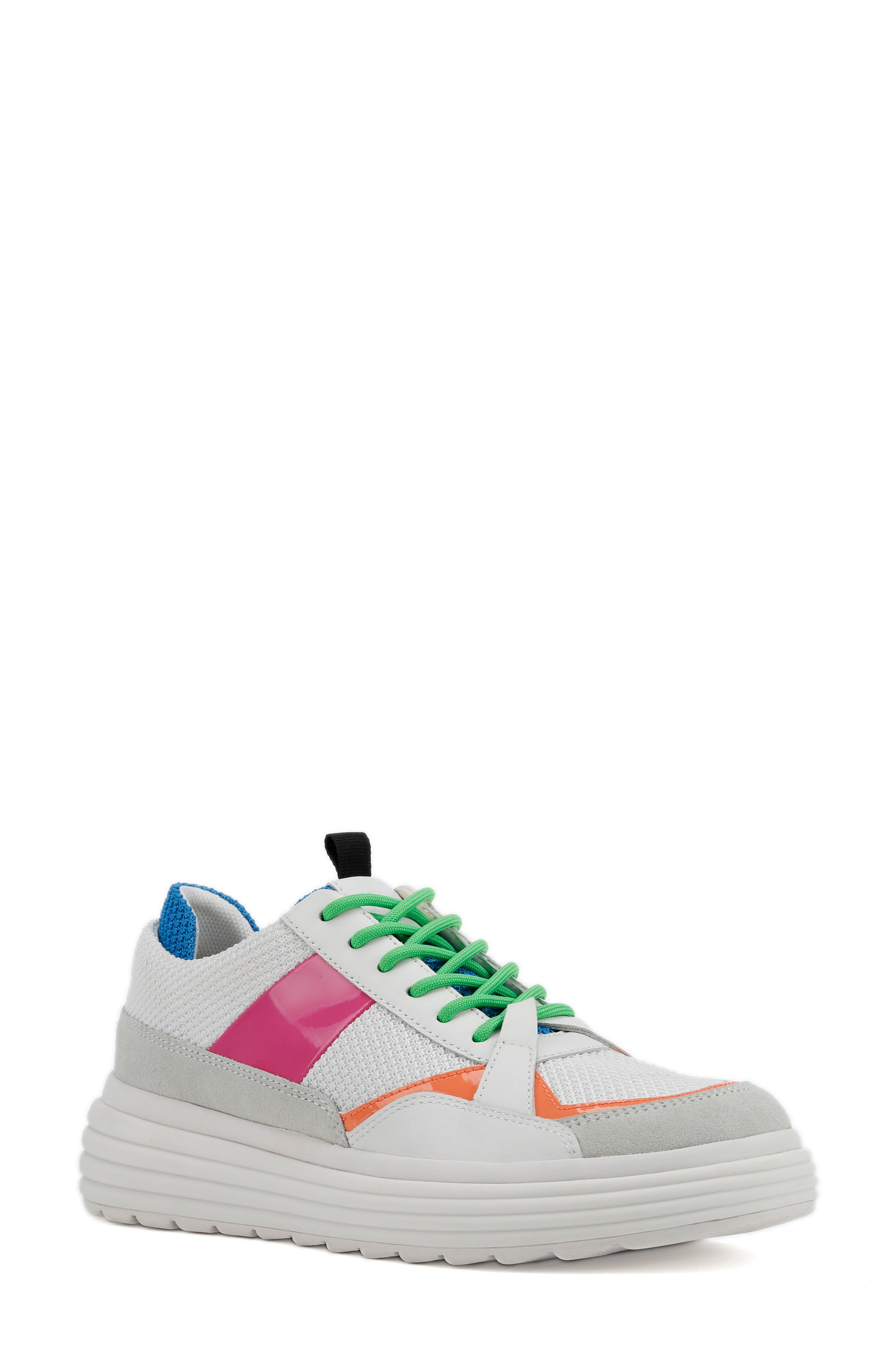 Phaolae Sneaker, Main, color, WHITE/ FUCHSIA