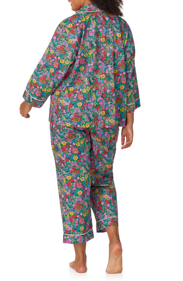 BedHead Pajamas Floral Print Short Sleeve Crop Pajamas, Alternate, color, 
