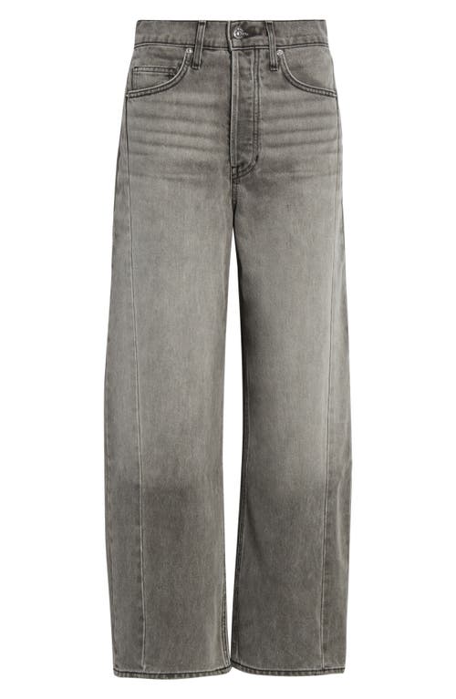 Veronica Beard Ryder High Rise Barrel Jeans In Volcanic Dust In Gray