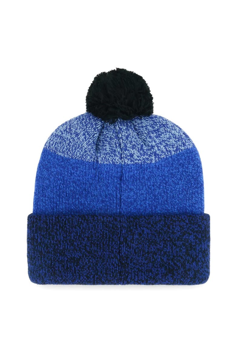'47 Men's '47 Royal Toronto Blue Jays Darkfreeze Cuffed Knit Hat with Pom, Alternate, color, 