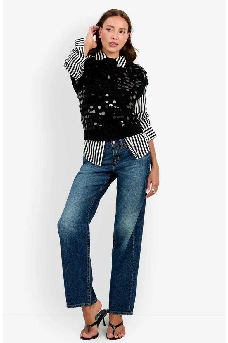 Dalida Vest, Alternate, color, Black