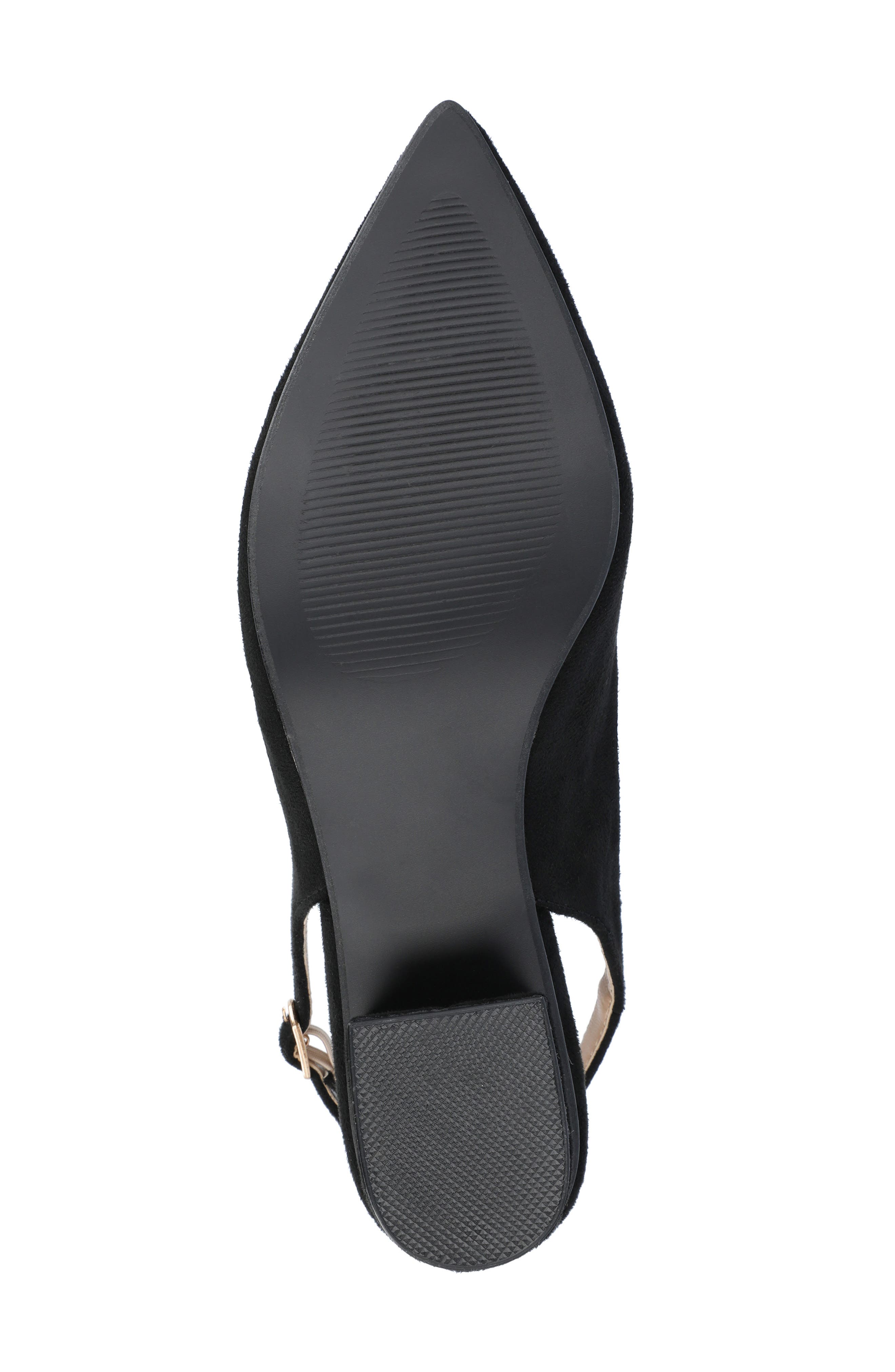 Journee Collection Sylvia Slingback Pump - Wide Width Available, Alternate, color, Black