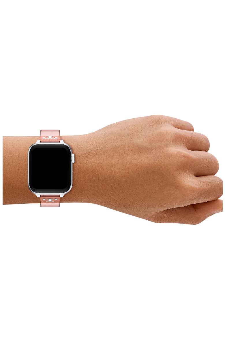 The Single T Jelly 16mm Apple Watch® Watchband, Alternate, color, PINK