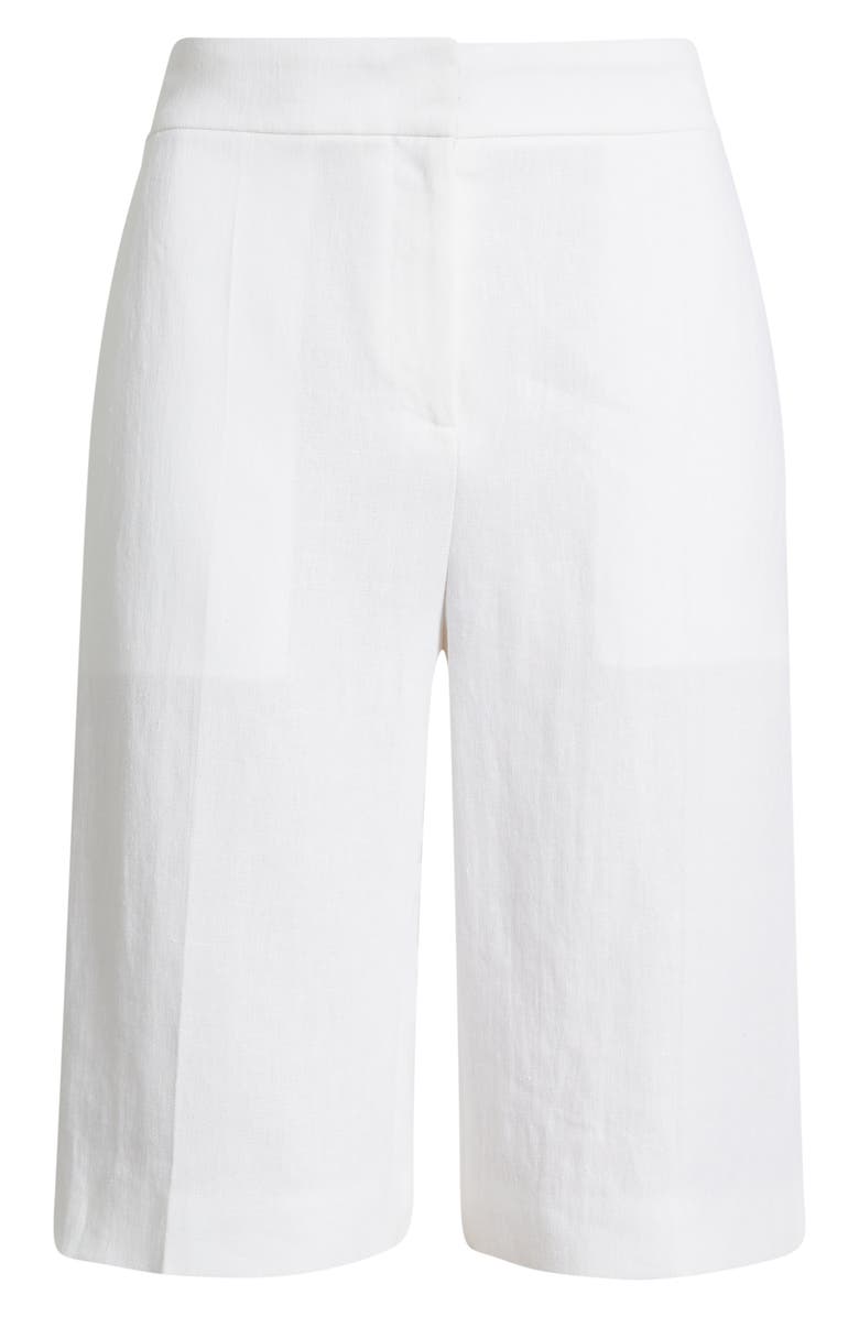 BOSS Tianala Wide Leg Shorts, Main, color, Bright White