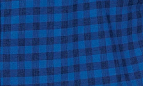Tailorbyrd Classic Fit Gingham Print Performance Button-down Shirt In Animal Print