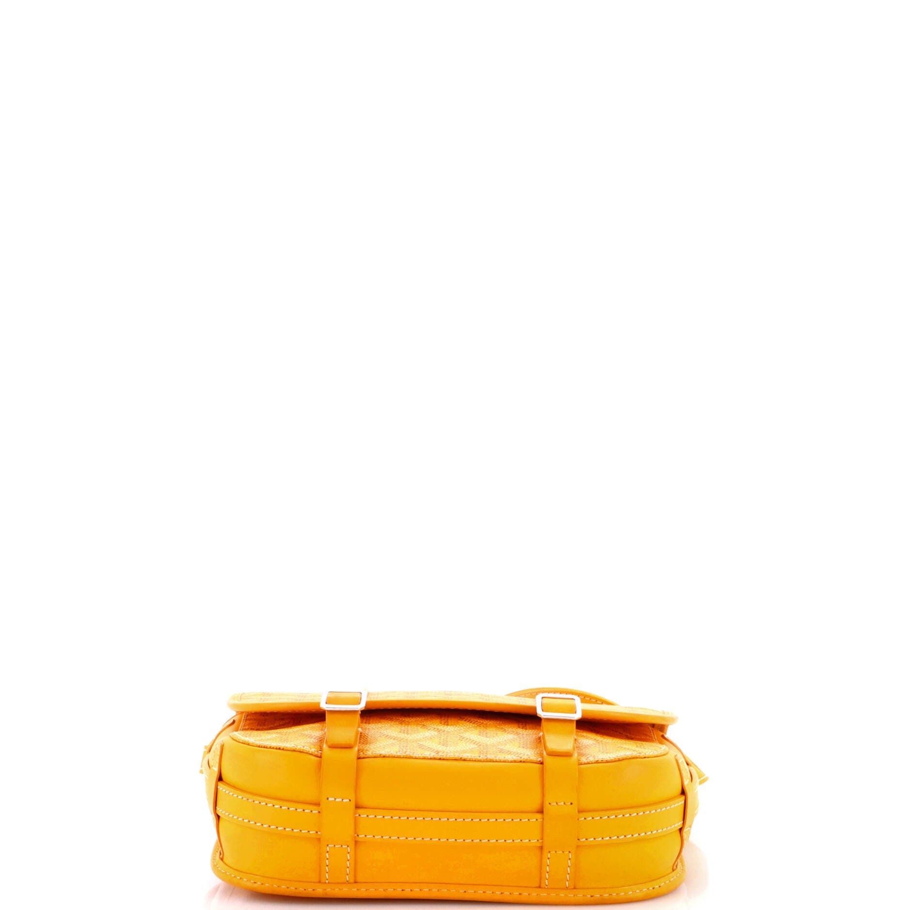 Pre-Owned Goyard Belvedere Messenger Bag Coated Canvas PM, Alternate, color, Yellow