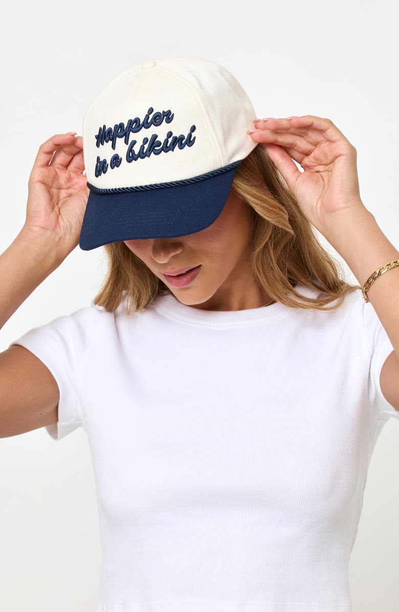LSPACE Newport Cotton Baseball Cap, Alternate, color, Midnight/ Cream