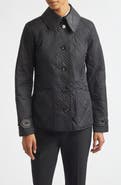 Burberry Fernleigh Quilted Jacket with Detachable Leather Collar