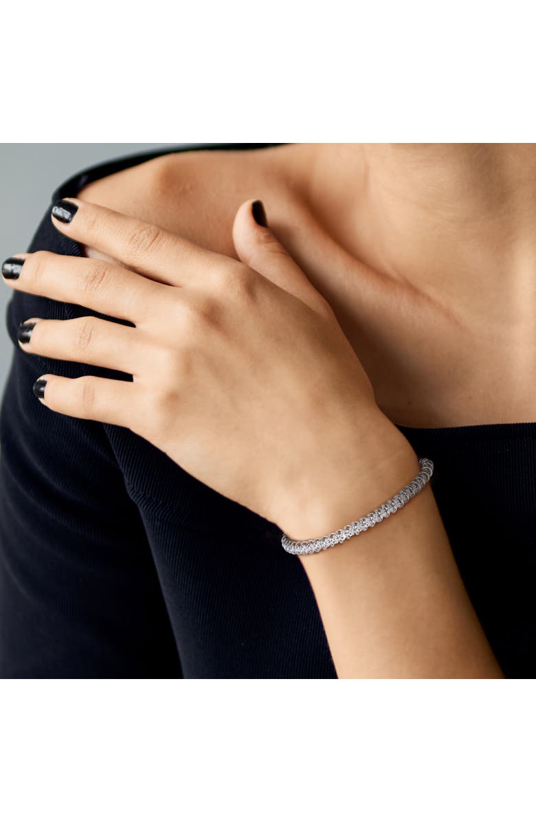 Julianna B. 1 CTW Diamond Tennis Bracelet Sterling Silver, Alternate, color, Sterling Silver