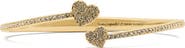 Kate Spade New York Pave Heart Open Hinge Cuff Bracelet